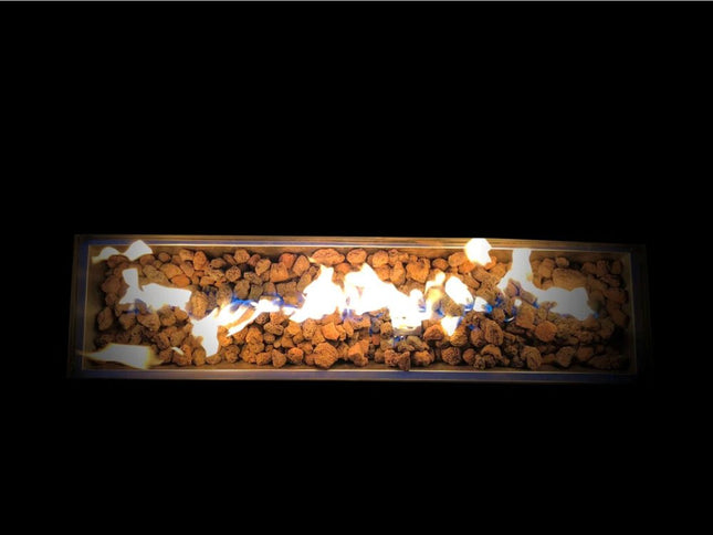 50000 BTU 42" Gray Steel Propane Rectangular Fire Pit Table With Cover