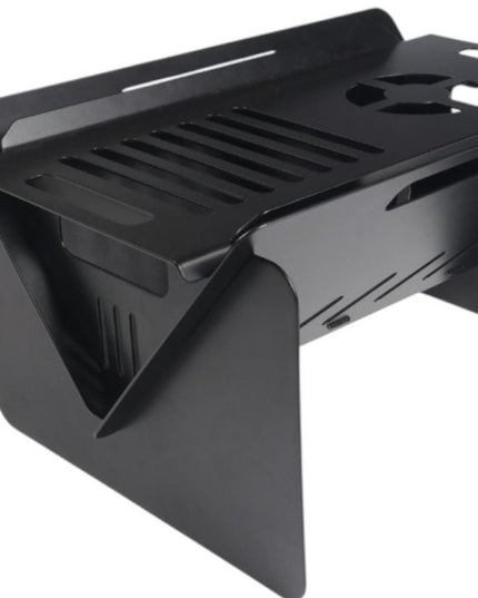 50000 BTU 16" Black Steel Wood Burning Rectangular Fire Pit With Cover