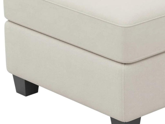 25" Black Velvet Storage Ottoman