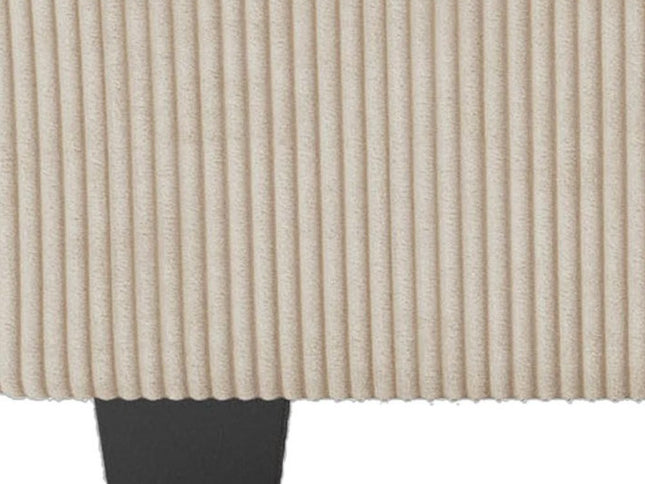 26" Green and Black Microsuede Storage Ottoman