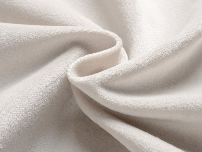 32" Beige and Black Velvet Footstool