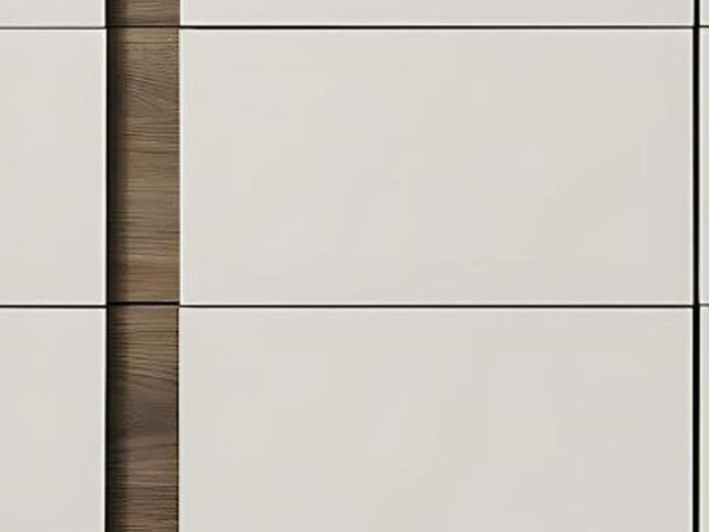 60" Gray Wood Six Drawer Double Dresser