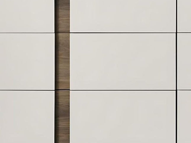 60" Gray Wood Six Drawer Double Dresser