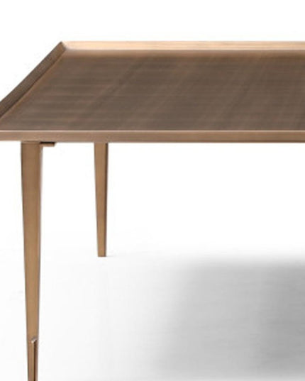 47" Bronze Copper Square Coffee Table