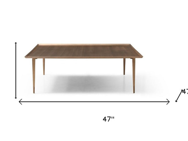 47" Bronze Copper Square Coffee Table