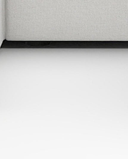 120" White Linen Blend Modular Wood Sofa With Ottoman And Storage