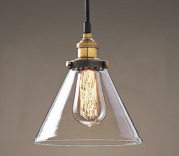 Leona 8-inch Adjustable Cord Glass Edison Lamp