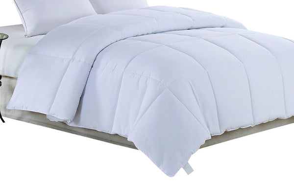 White Medium Weight Hypoallergenic Twin Down Alternative Comforter Duvet insert