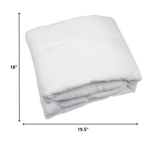 88" X 88" King White Polyester Medium Warmth Down Comforter Duvet Insert