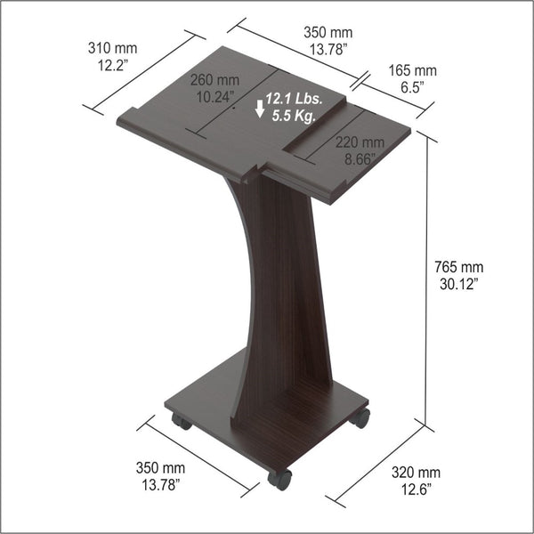 Mobile Laptop Cart Rolling Desk