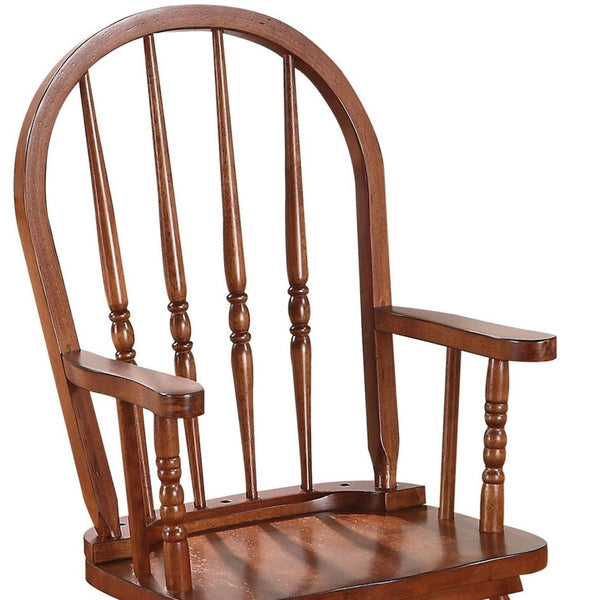 Classic Honey Brown Wooden Youth Rocking Chair