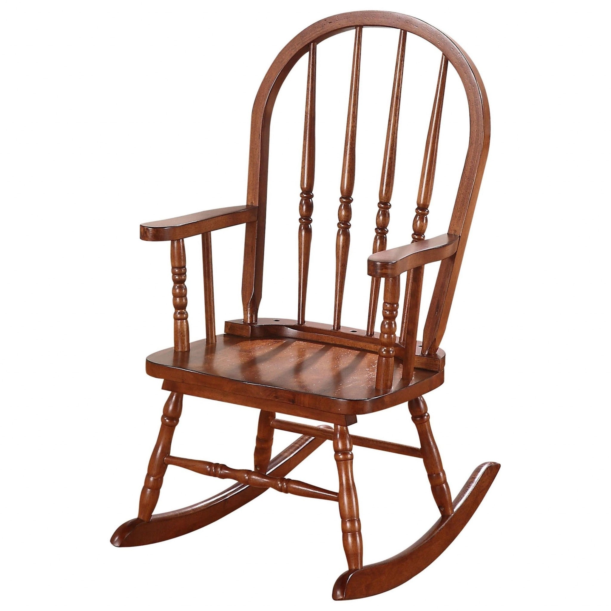 Classic Honey Brown Wooden Youth Rocking Chair