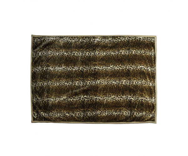 50" x 70" Leopard Faux Hide Throw