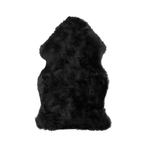 24" x 36" x 1.5" Black Single Sheepskin - Area Rug