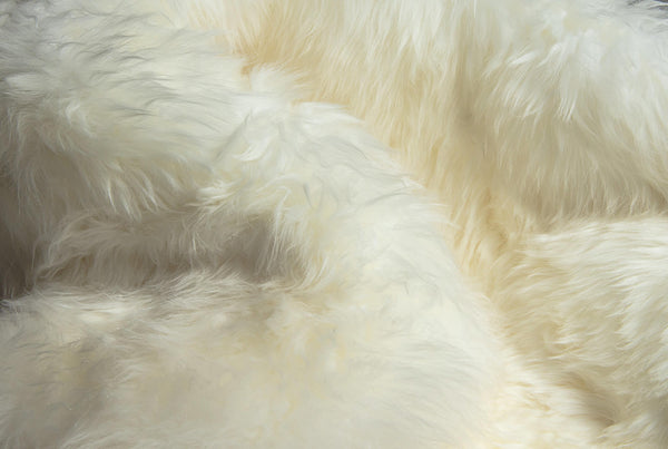 24" x 72" x 2" Natural Double Sheepskin - Area Rug