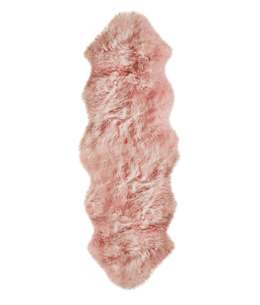 24" x 72" x 2" Pink Double Sheepskin - Area Rug