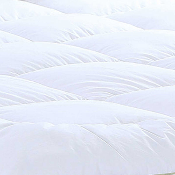 17" Square Quilted Accent Queen Piping Mattress Pad With Fitted Cover