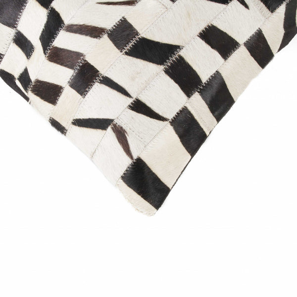 18" x 18" Zebra Cowhide Pillow