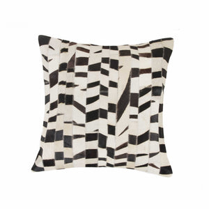 18" x 18" Zebra Cowhide Pillow