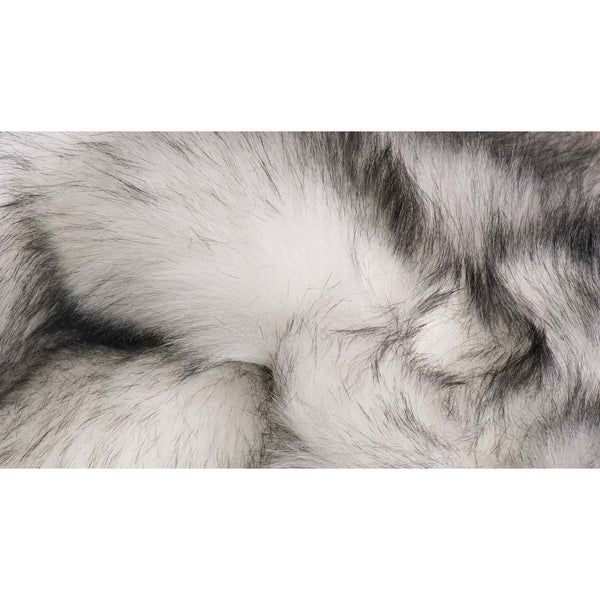 3' x 5' Ombre Gray Faux Fur