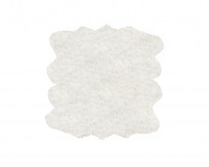 72" x 72" x 1.5" Off White Octo Faux Sheepskin - Area Rug