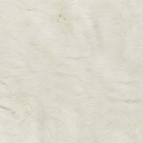 5' x 8' Super Soft Off White Faux Hide Area Rug