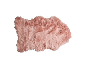 24" x 36" x 1.5" Dusty Rose Faux Sheepskin - Area Rug