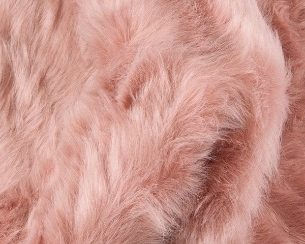 24" x 36" x 1.5" Dusty Rose Faux Sheepskin - Area Rug