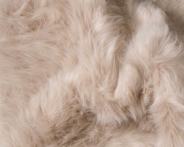 24" x 36" x 1.5" Taupe Faux Sheepskin - Area Rug