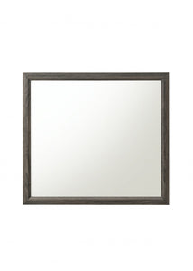 Weathered Gray Rectangular Mirror