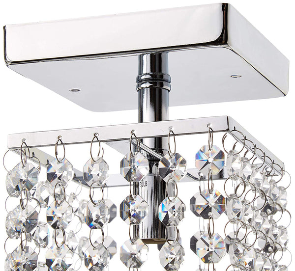 Jhea 1-light Crystal 5-inch Chrome Chandelier