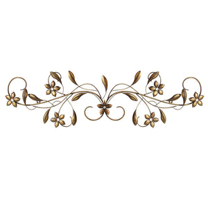 Antique Gold Metal Scroll Wall Decor