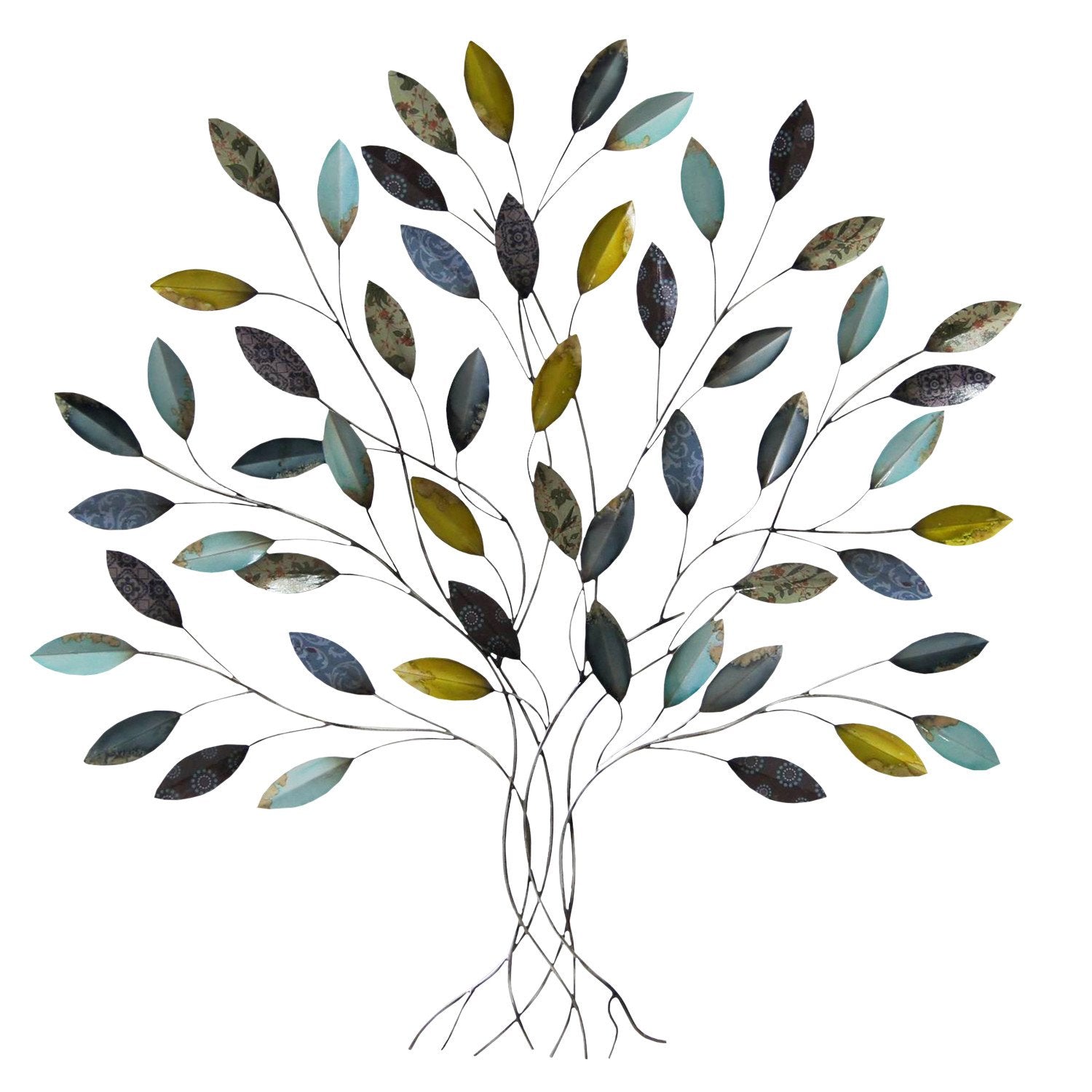 Whimsical Metal Tree Wall Decor