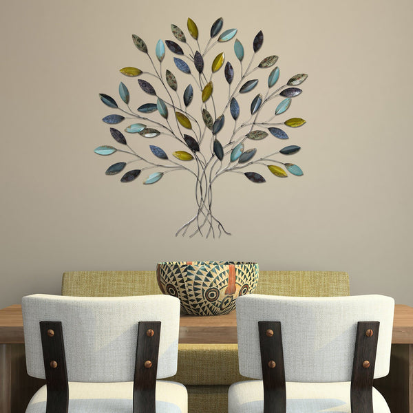 Whimsical Metal Tree Wall Decor