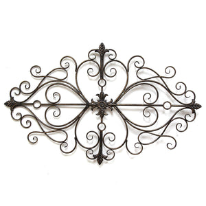 Black Traditional Metal Scroll Wall Decor