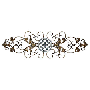 Traditional Blue and White Scroll Wall Decor