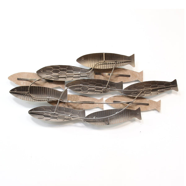 School of Fish Wood &amp; Metal Wall Decor