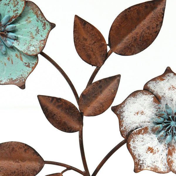 Distressed Metal Flower Tabletop