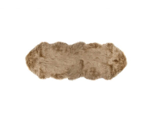 24" x 72" x 1.5" Tan Faux Sheepskin - Rug