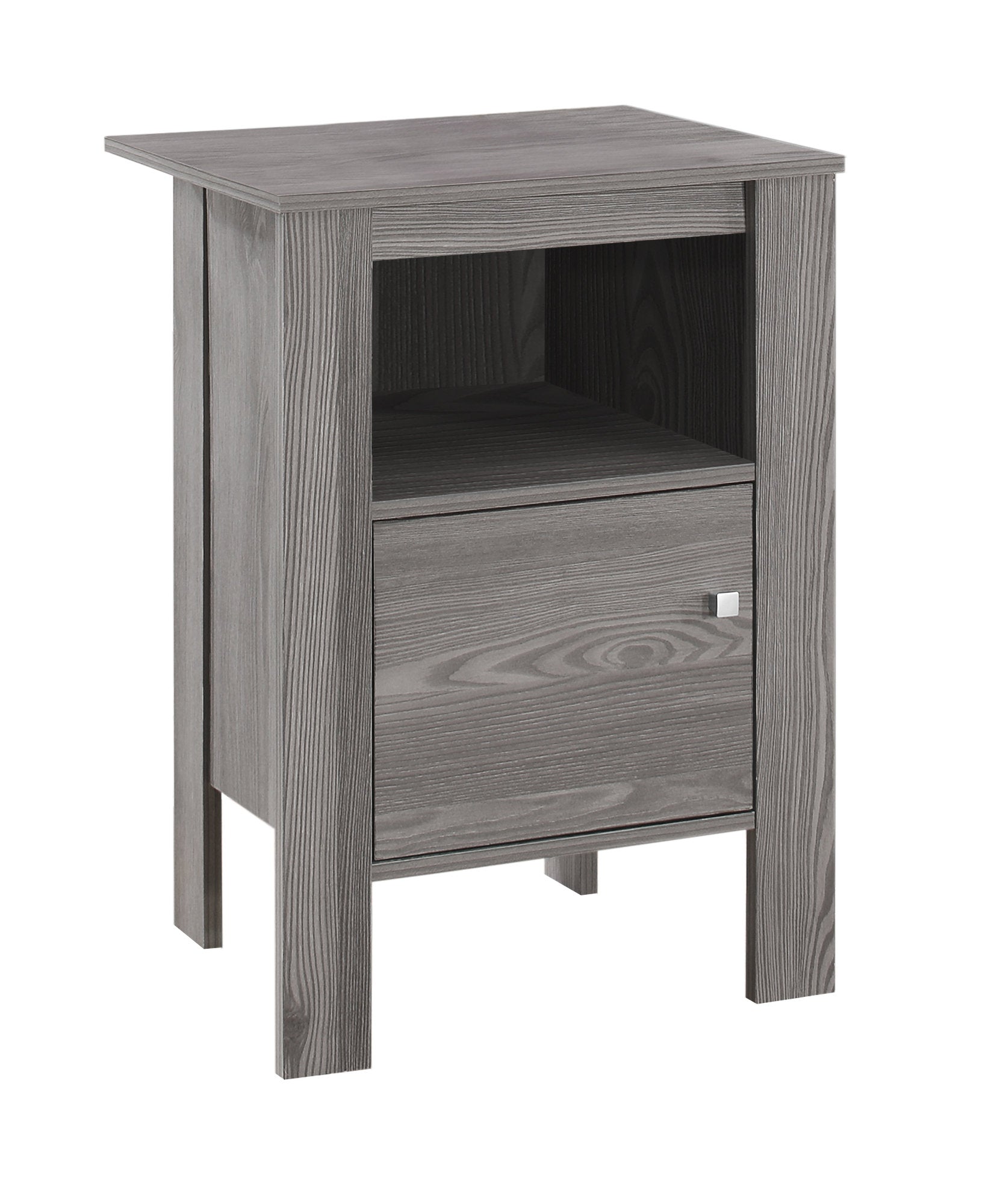 14" x 17.25" x 24.25" Grey Particle Board Storage Accent Table