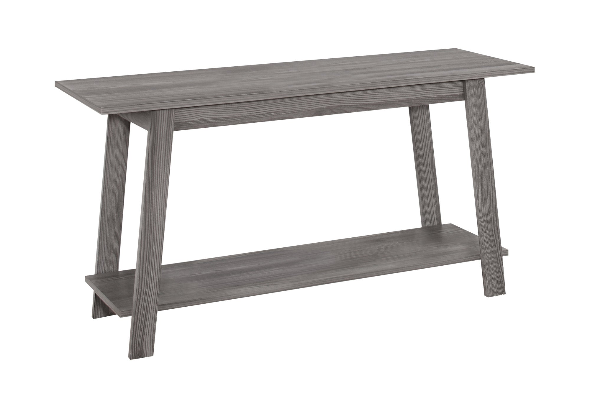 15.75" x 42" x 22.5" Grey Particle Board Laminate TV Stand