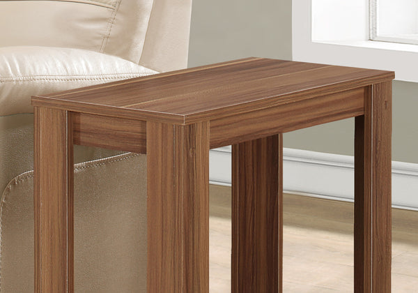 11.75" x 23.75" x 22" Walnut Particle Board Laminate Accent Table