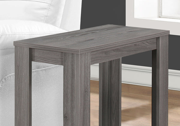 11.75" x 23.75" x 22" Grey Particle Board Laminate Accent Table