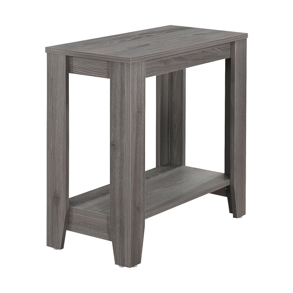 11.75" x 23.75" x 22" Grey Particle Board Laminate Accent Table