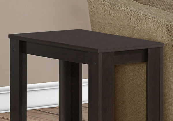 11.75" x 23.75" x 22" Cappuccino Particle Board Laminate Accent Table