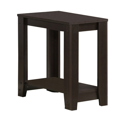 11.75" x 23.75" x 22" Cappuccino Particle Board Laminate Accent Table