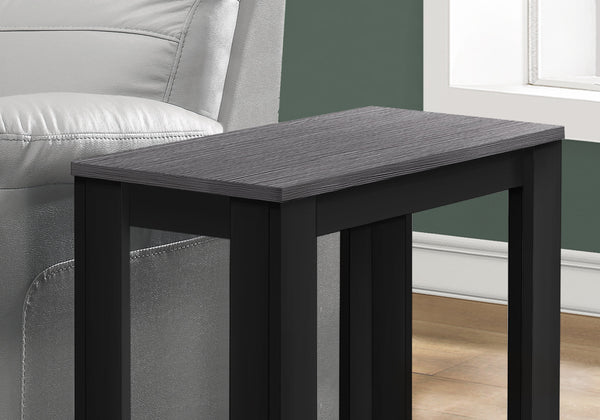 11.75" x 23.75" x 22" BlackGrey Particle Board Laminate Accent Table