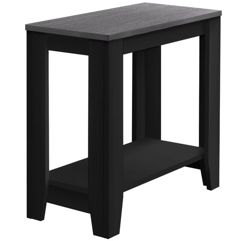 11.75" x 23.75" x 22" BlackGrey Particle Board Laminate Accent Table