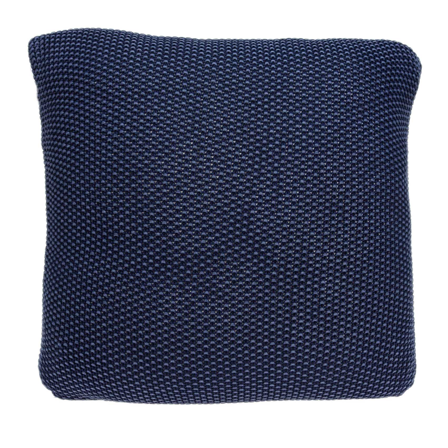 18" x 5" x 18" Transitional Blue Pillow Cover With Poly Insert