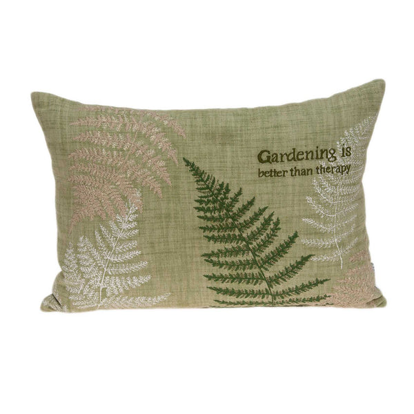 20" x 6" x 14" Tropical Green Pillow Cover With Poly Insert